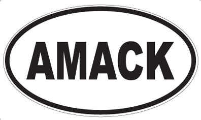 AMACK - Oval Sticker
