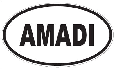 AMADI - Oval Sticker