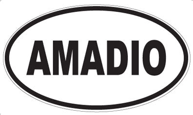 AMADIO - Oval Sticker