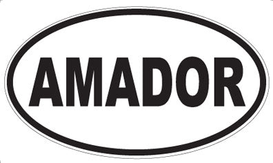 AMADOR - Oval Sticker