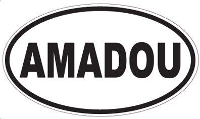 AMADOU - Oval Sticker