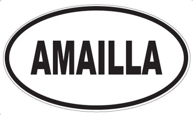 AMAILLA - Oval Sticker