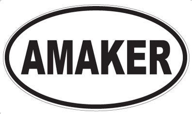 AMAKER - Oval Sticker