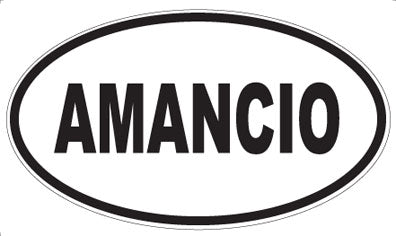 AMANCIO - Oval Magnet