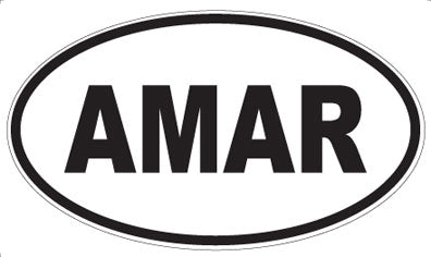 AMAR - Oval Sticker