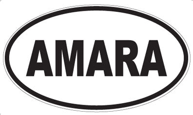 AMARA - Oval Sticker