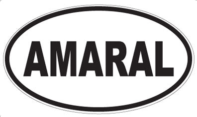 AMARAL - Oval Sticker