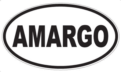 AMARGO - Oval Magnet