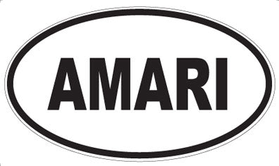 AMARI - Oval Sticker