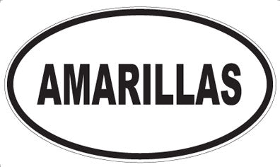 AMARILLAS - Oval Sticker