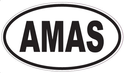 AMAS - Oval Sticker