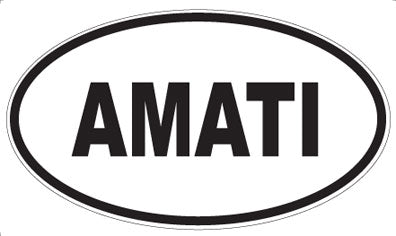 AMATI - Oval Sticker