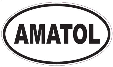 AMATOL - Oval Sticker