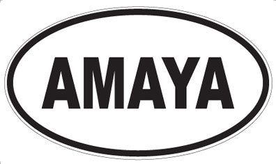 AMAYA - Oval Sticker