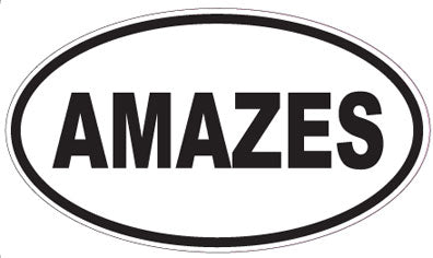 AMAZES - Oval Sticker