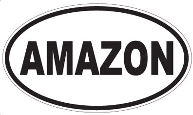 AMAZON - Oval Sticker