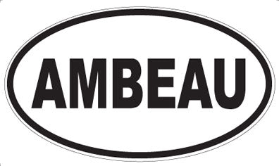 AMBEAU - Oval Sticker