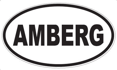 AMBERG - Oval Sticker