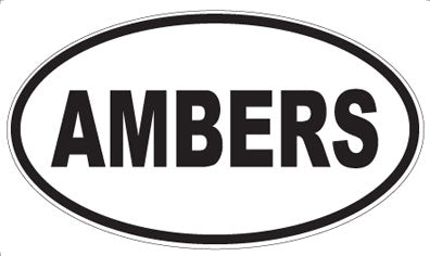 AMBERS - Oval Magnet
