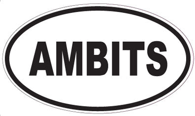 AMBITS - Oval Sticker