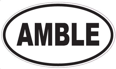 AMBLE - Oval Sticker