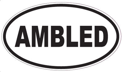 AMBLED - Oval Sticker