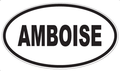 AMBOISE - Oval Sticker