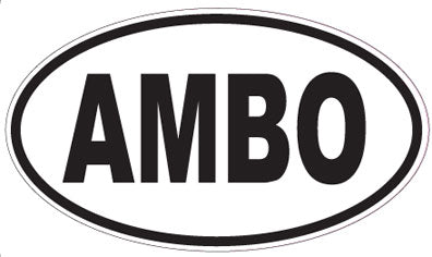 AMBO - Oval Sticker