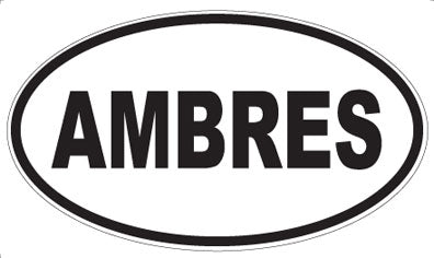 AMBRES - Oval Sticker