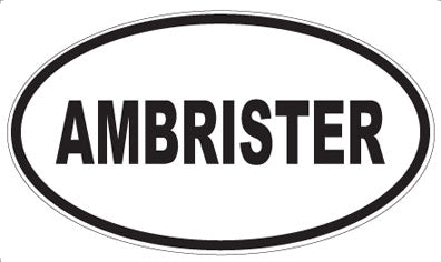 AMBRISTER - Oval Magnet