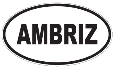 AMBRIZ - Oval Sticker
