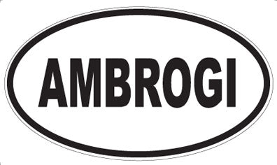 AMBROGI - Oval Sticker