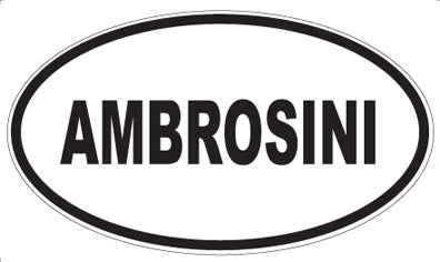 AMBROSINI - Oval Sticker