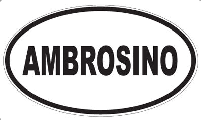 AMBROSINO - Oval Sticker