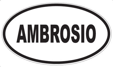 AMBROSIO - Oval Sticker