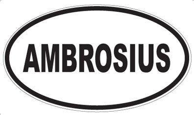 AMBROSIUS - Oval Sticker