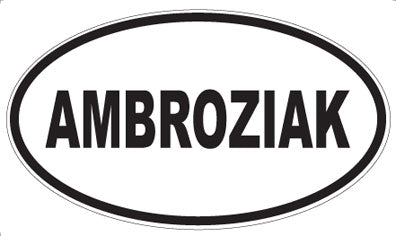 AMBROZIAK - Oval Magnet