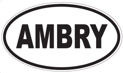 AMBRY - Oval Sticker