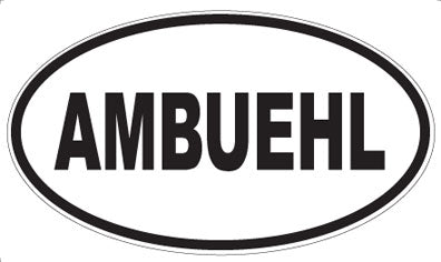 AMBUEHL - Oval Sticker