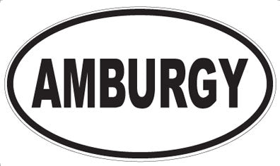 AMBURGY - Oval Magnet