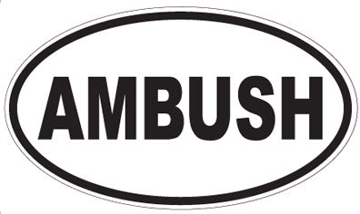 AMBUSH - Oval Sticker