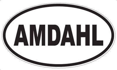 AMDAHL - Oval Sticker