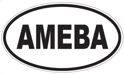 AMEBA - Oval Sticker