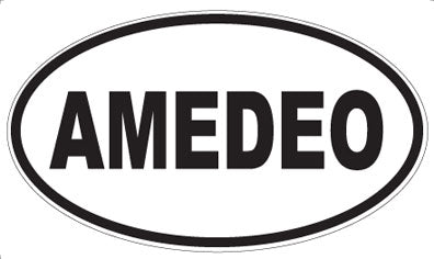 AMEDEO - Oval Sticker