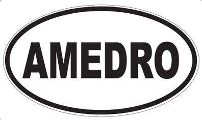 AMEDRO - Oval Sticker
