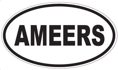 AMEERS - Oval Sticker