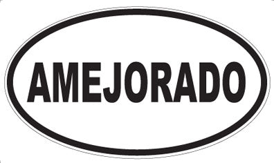 AMEJORADO - Oval Sticker
