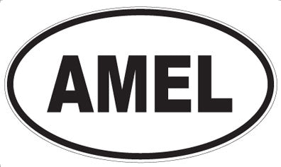 AMEL - Oval Sticker