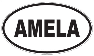 AMELA - Oval Sticker