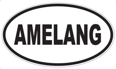 AMELANG - Oval Sticker